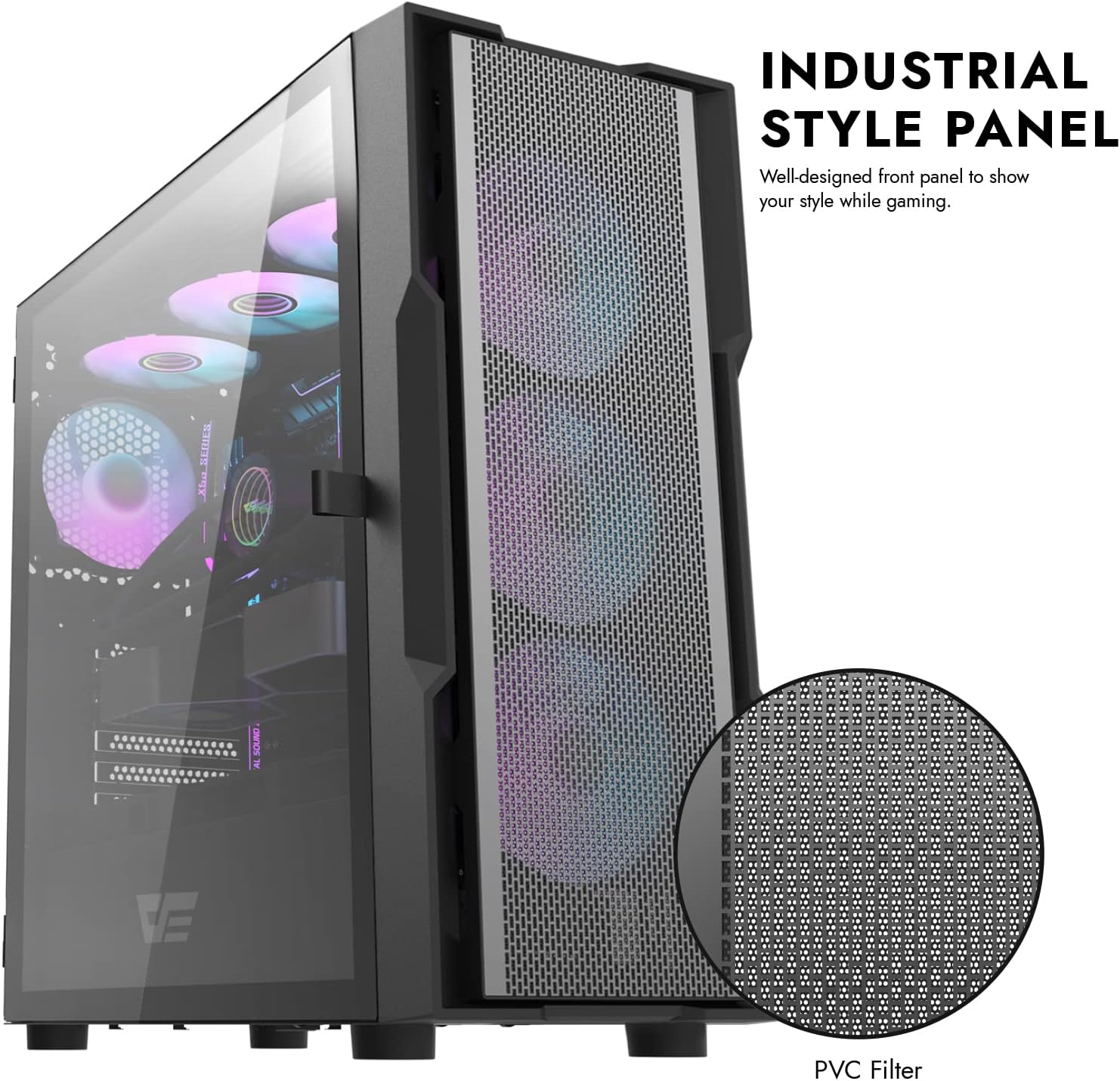 Darkflash Casing DK431 MESH BLACK WITH FANS Darkflash Casing DK431 MESH BLACK WITH FANS